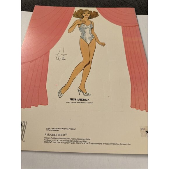 Vintage Golden Miss America Blond Paper Dolls Doll Book PD3 - Picture 4 of 4
